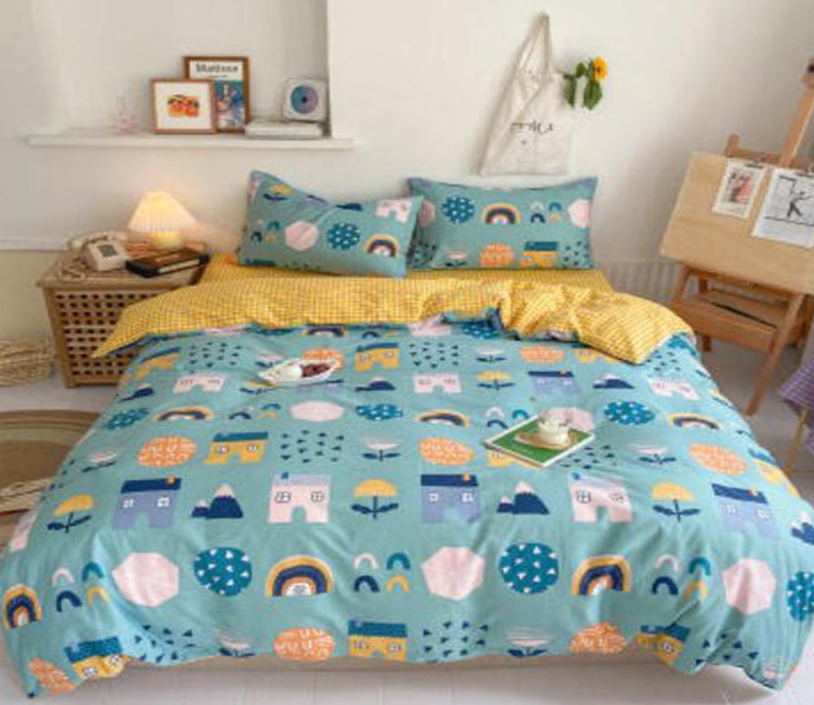 3D Pattern 16096 Bed Pillowcases Quilt