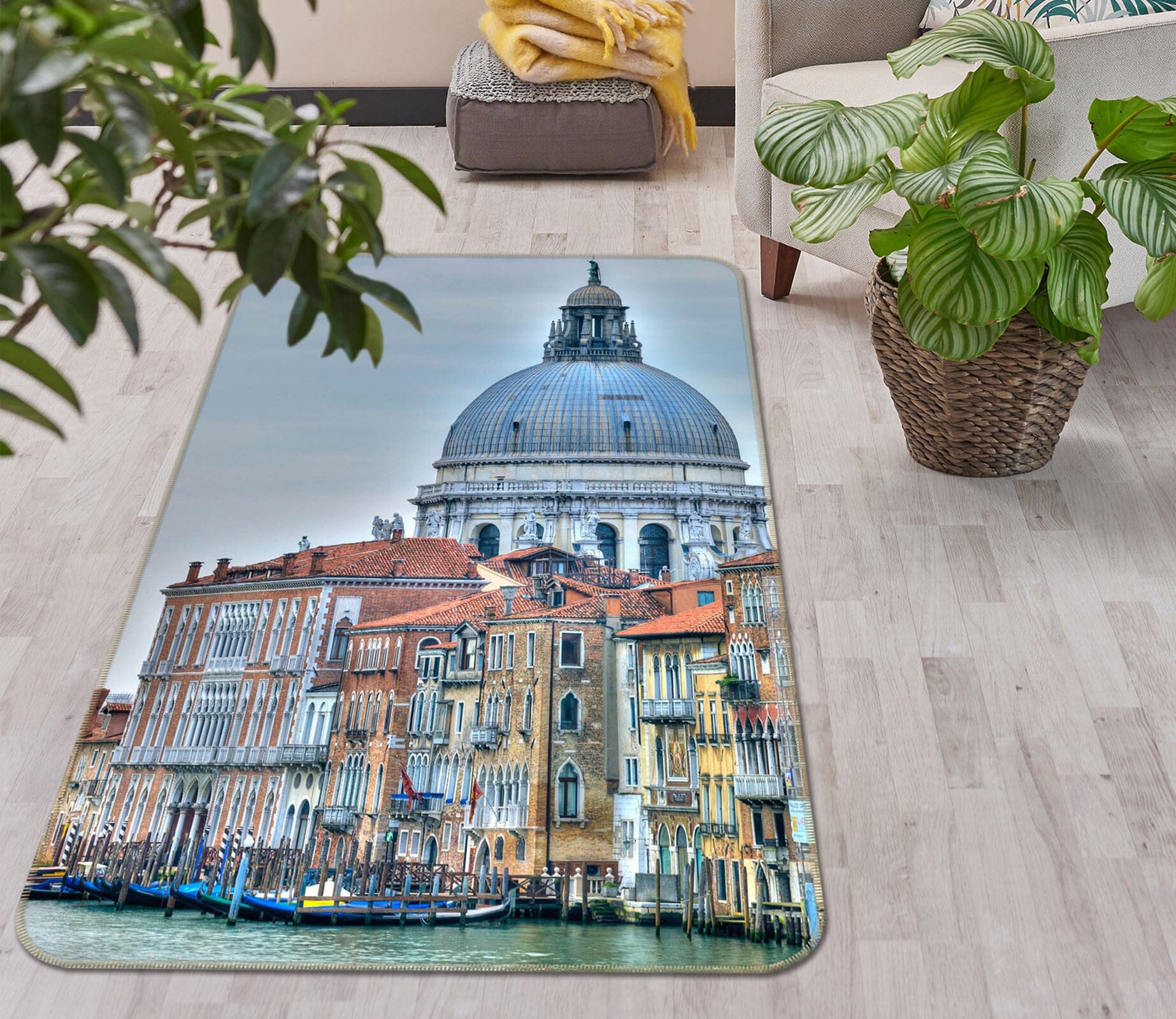 3D Round Building 3040 Assaf Frank Rug Non Slip Rug Mat Mat AJ Creativity Home 