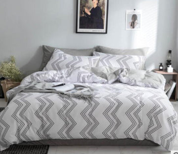 3D Line Curve 15193 Bed Pillowcases Quilt