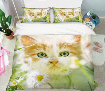 3D Cat 15083 Bed Pillowcases Quilt
