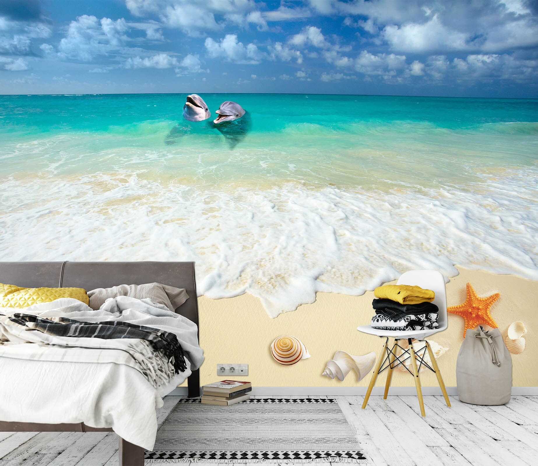 3D Beach Shells 1602 Wall Muralss Wallpaper AJ Wallpaper 2 