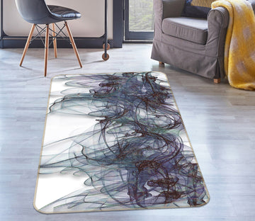 3D Black Pattern 65005 Non Slip Rug Mat