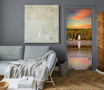 3D Forest Lake 107226 Beth Sheridan Door Mural