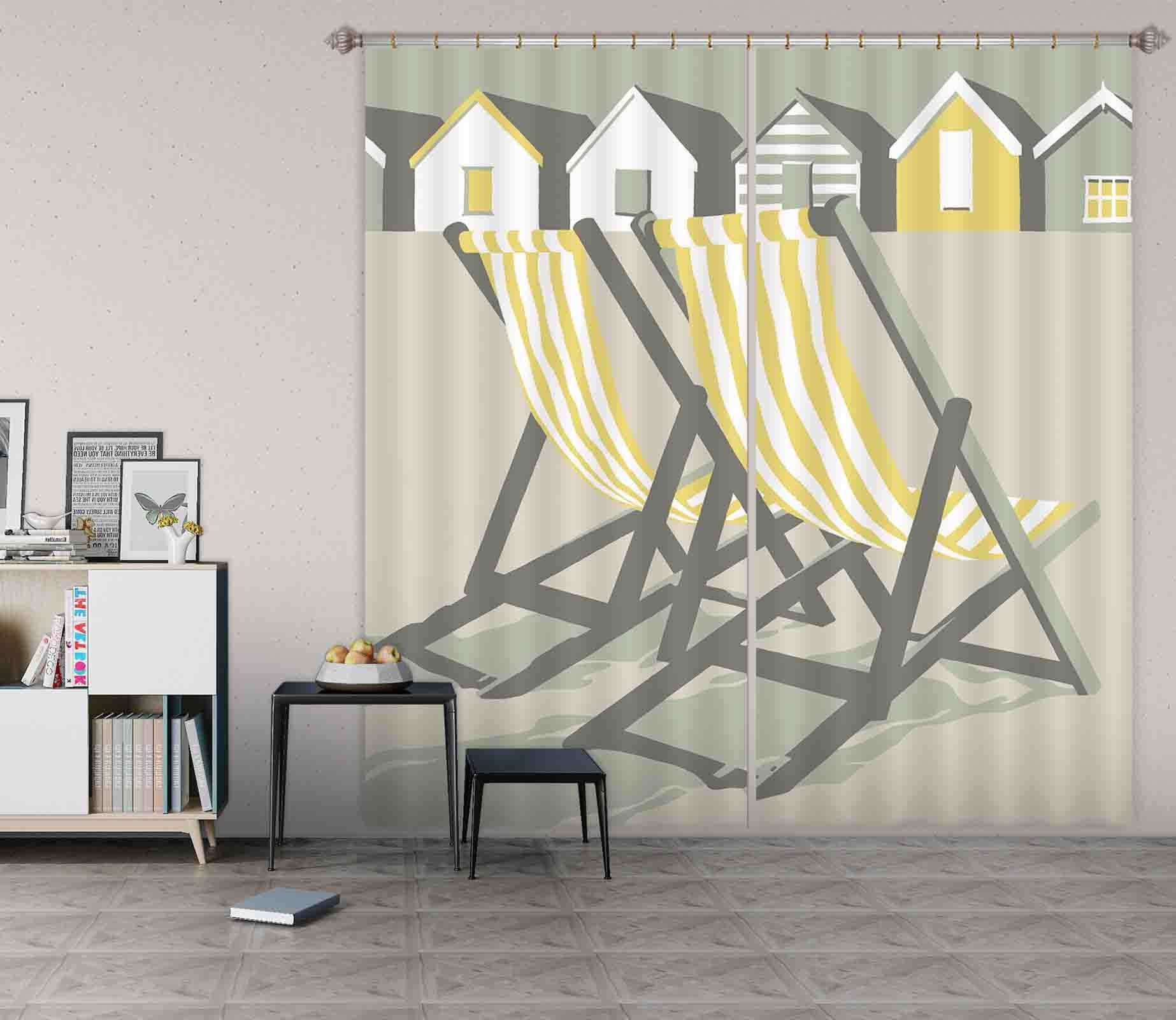 3D Southwold Deckchairs 150 Steve Read Curtain Curtains Drapes Curtains AJ Creativity Home 