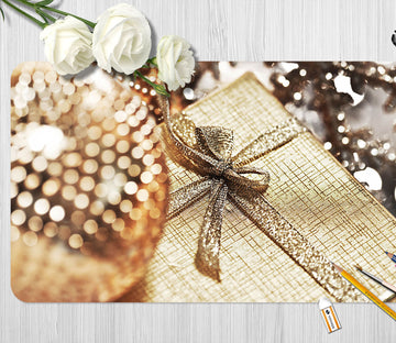 3D Golden Ball 51164 Christmas Desk Mat Xmas