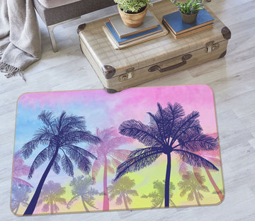 3D Coconut Tree 29207 Non Slip Rug Mat