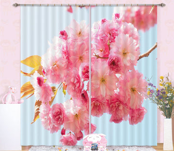 3D Peach Blossom 834 Curtains Drapes Wallpaper AJ Wallpaper 