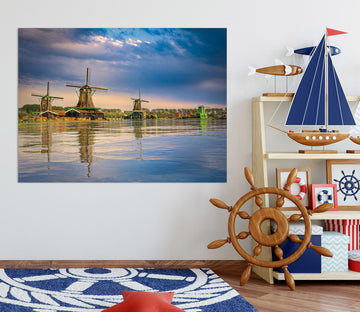 3D Lake Windmill 130 Marco Carmassi Wall Sticker Wallpaper AJ Wallpaper 2 