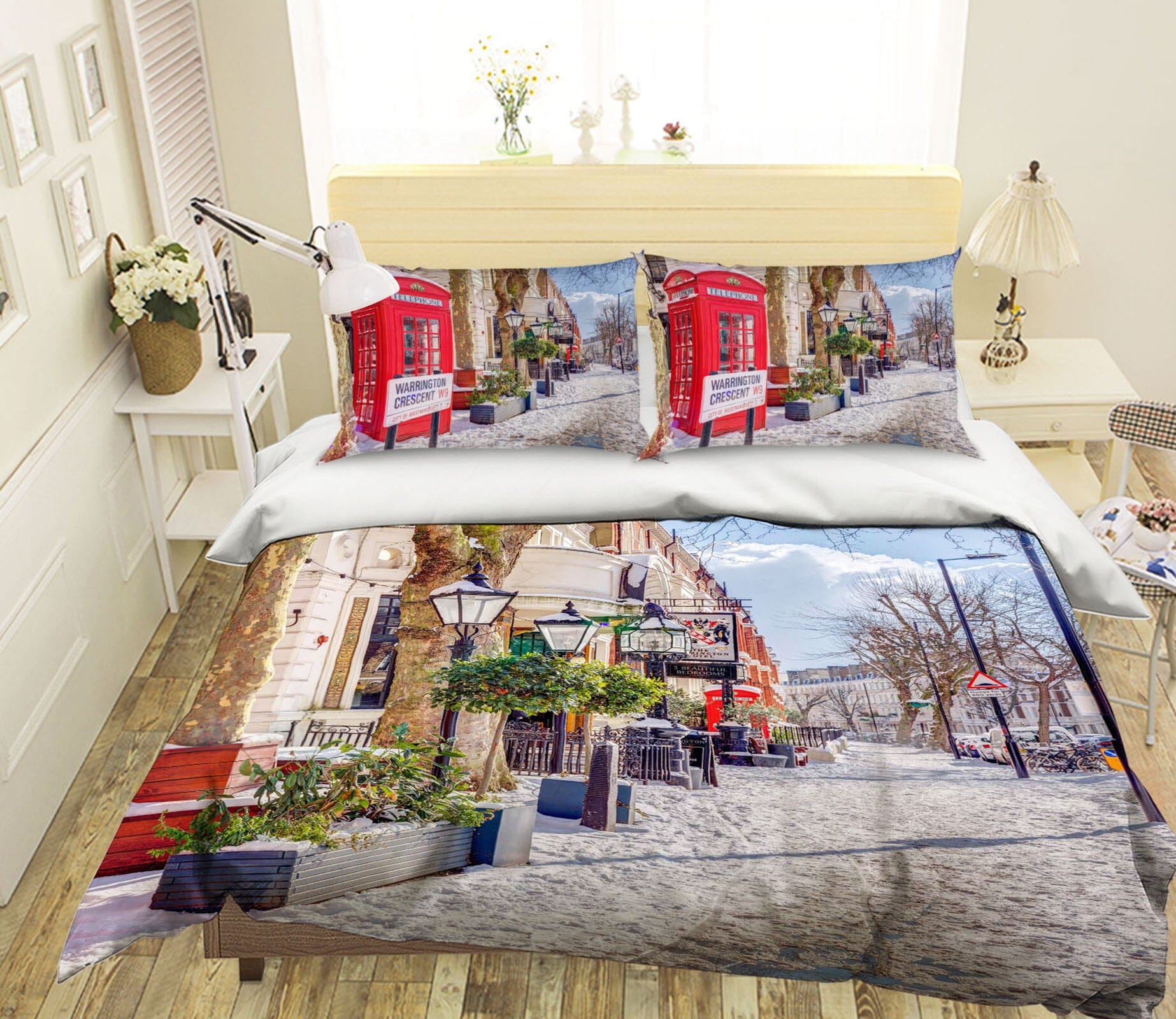 3D London Street 2021 Assaf Frank Bedding Bed Pillowcases Quilt Quiet Covers AJ Creativity Home 