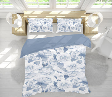 3D Blue Flower 18197 Uta Naumann Bedding Bed Pillowcases Quilt