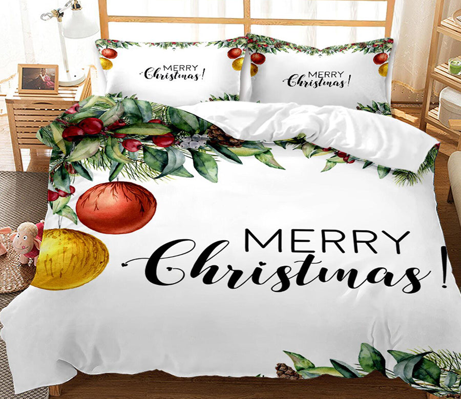 3D Merry Christmas 46008 Christmas Quilt Duvet Cover Xmas Bed Pillowcases