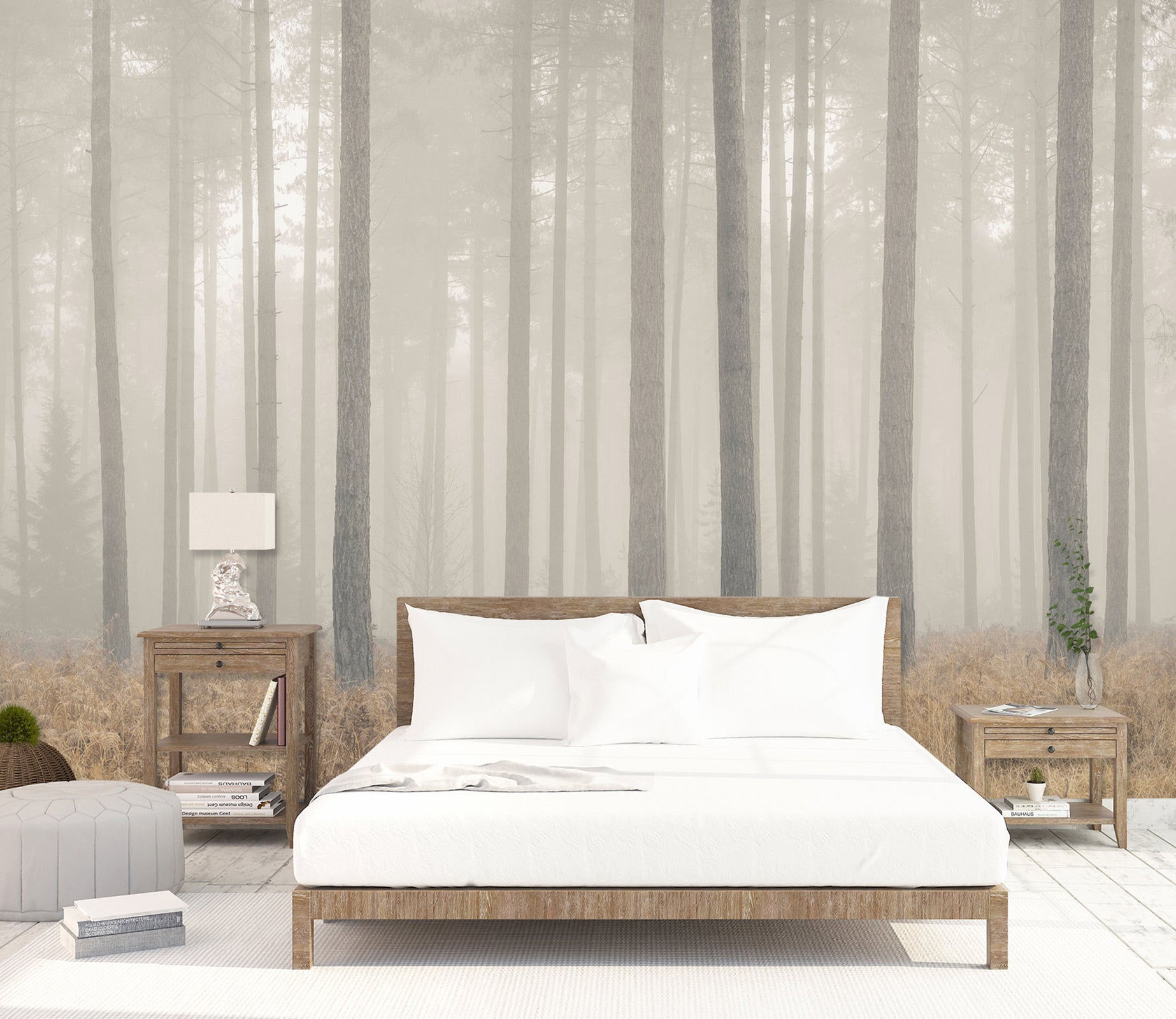 3D Forest Fog 6284 Assaf Frank Wall Mural Wall Murals