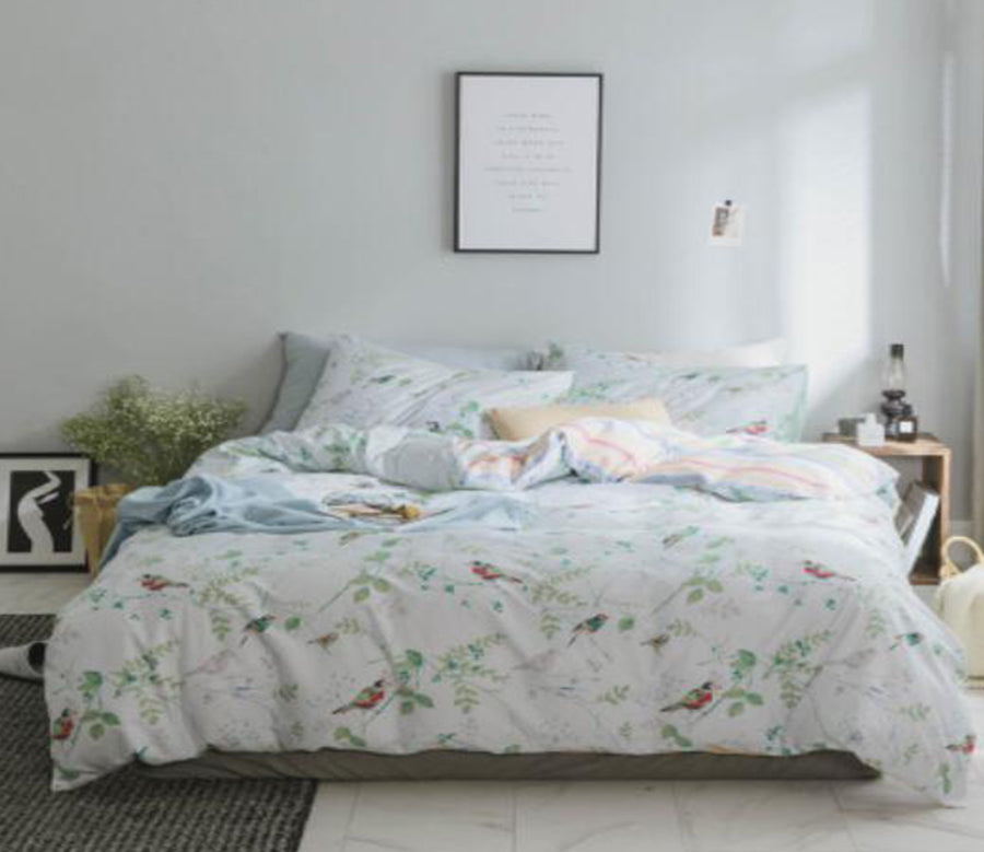 3D Branch Bird 20313 Bed Pillowcases Quilt