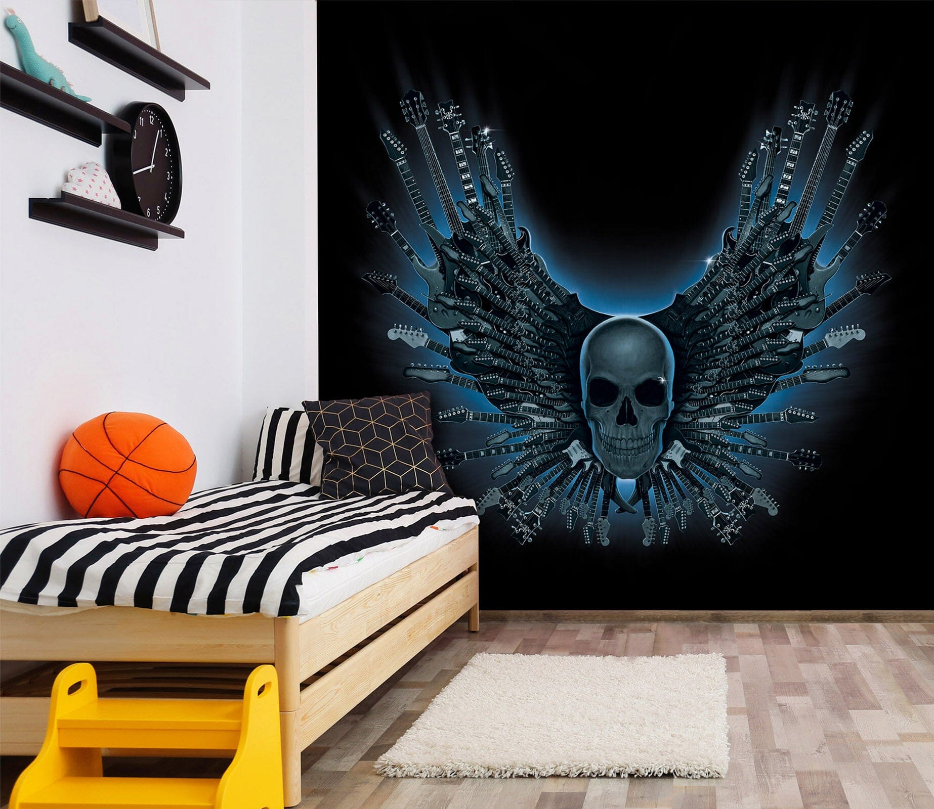 3D Skull Strings 1551 Wall Murals Exclusive Designer Vincent Wallpaper AJ Wallpaper 2 