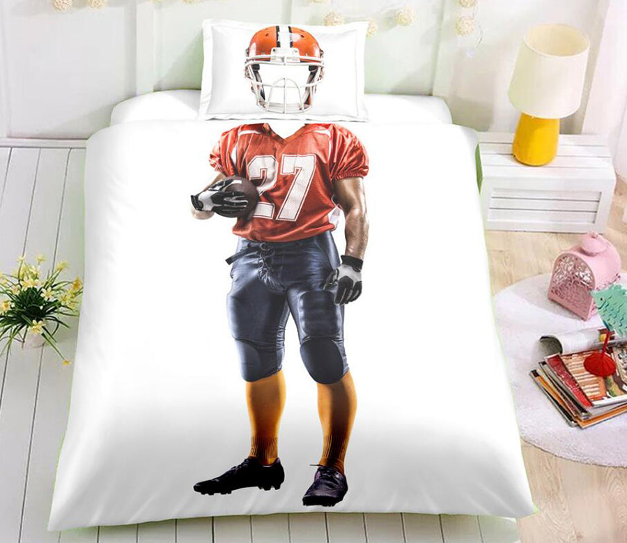 3D Rugby Jersey 1129 Bed Pillowcases Quilt