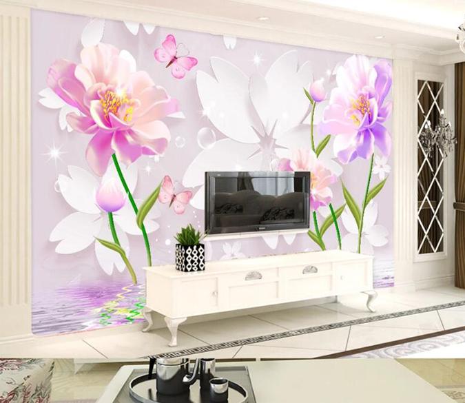 3D Flower 967 Wall Murals Wallpaper AJ Wallpaper 2 