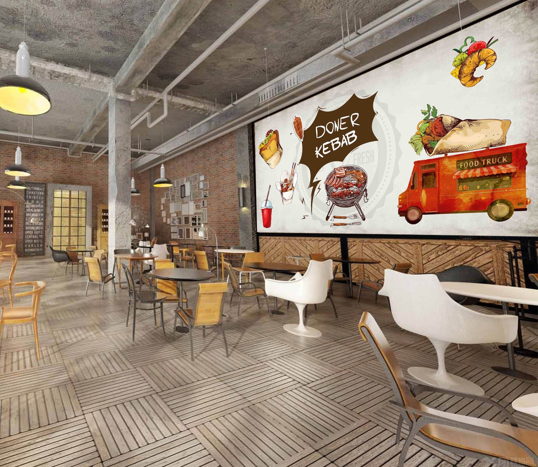 3D Food Transport 3016 Wall Murals Wallpaper AJ Wallpaper 2 