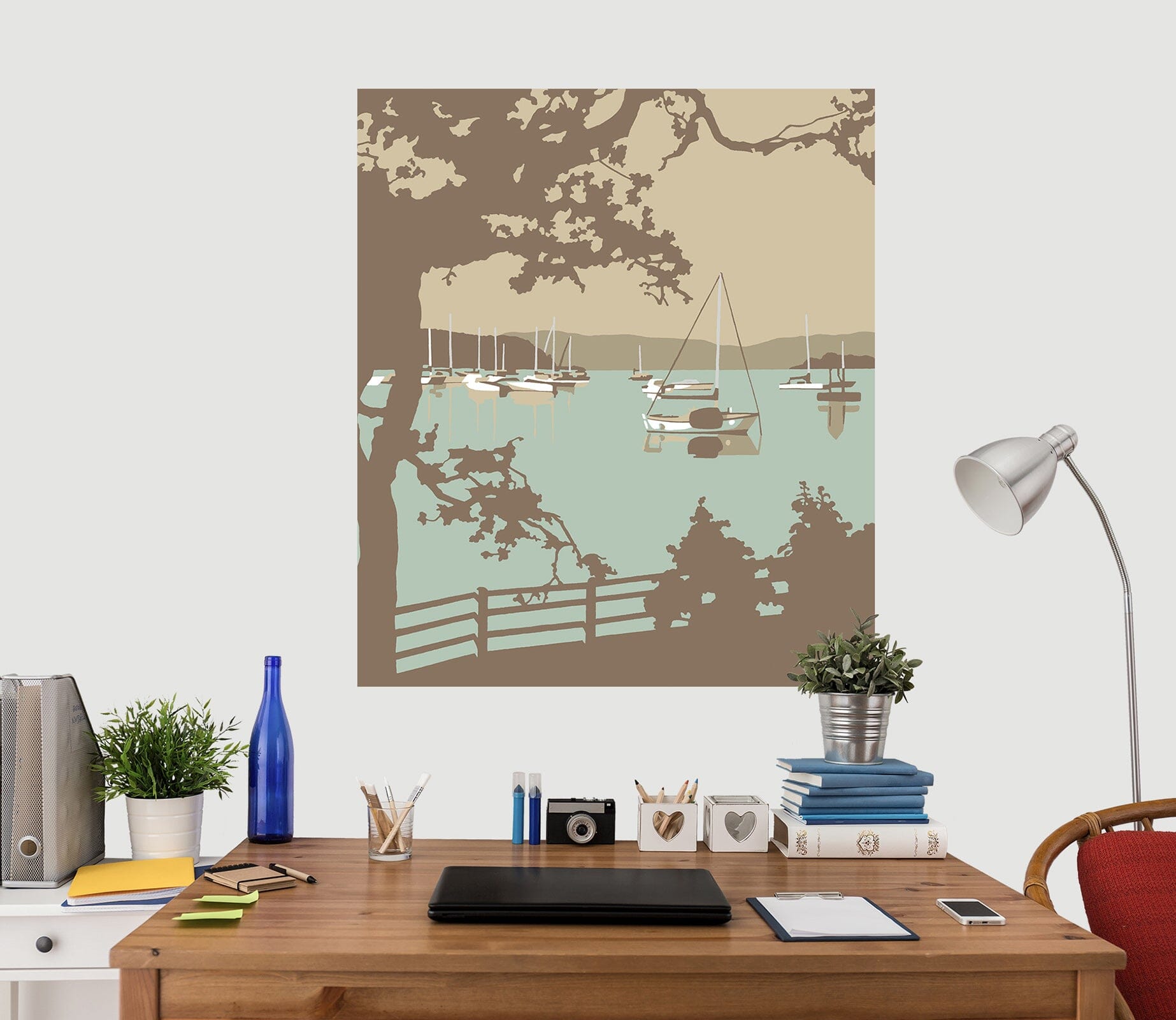 3D Poole Harbour View 048 Steve Read Wall Sticker Wallpaper AJ Wallpaper 2 