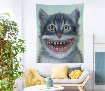 3D Shark Cat 11732 Vincent Tapestry Hanging Cloth Hang