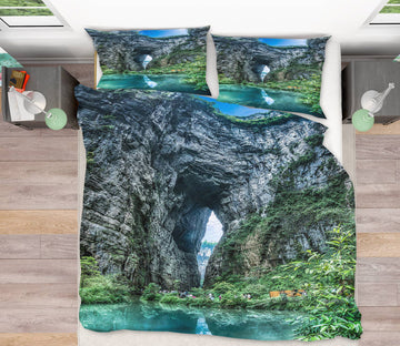 3D Cave 16129 Bed Pillowcases Quilt