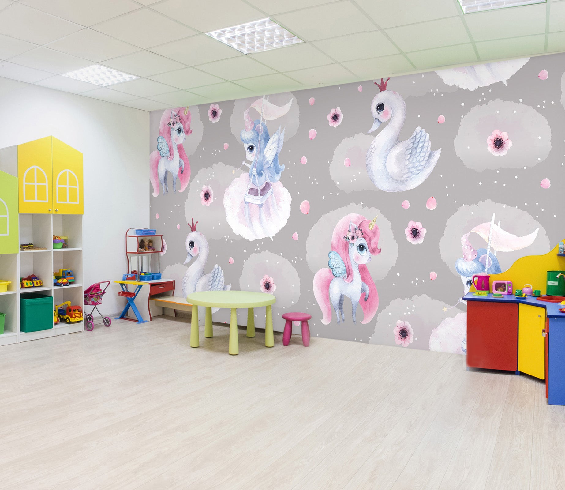 3D Cute Unicorn 043 Wall Murals Wallpaper AJ Wallpaper 2 