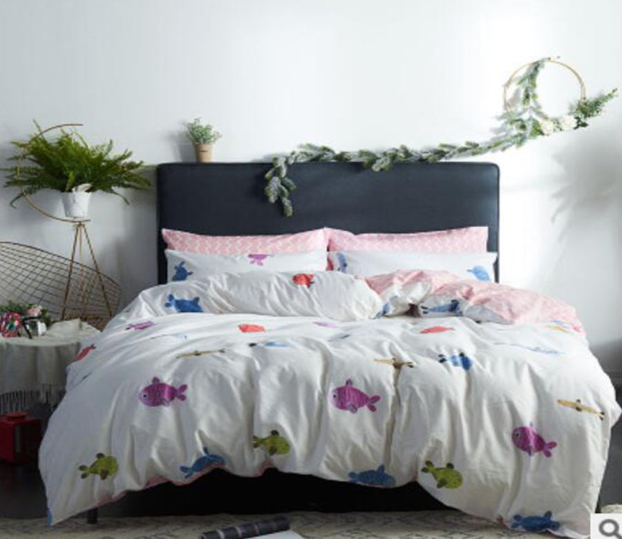 3D Color Fish 17173 Bed Pillowcases Quilt