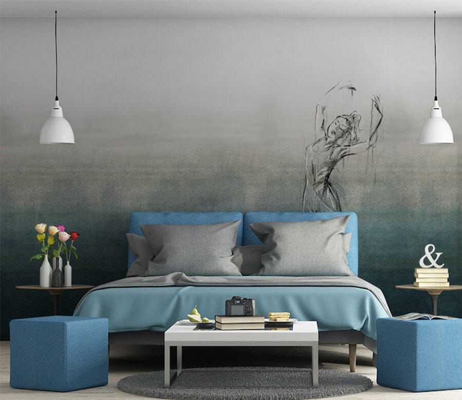 3D Simple Gray WG135 Wall Murals Wallpaper AJ Wallpaper 2 