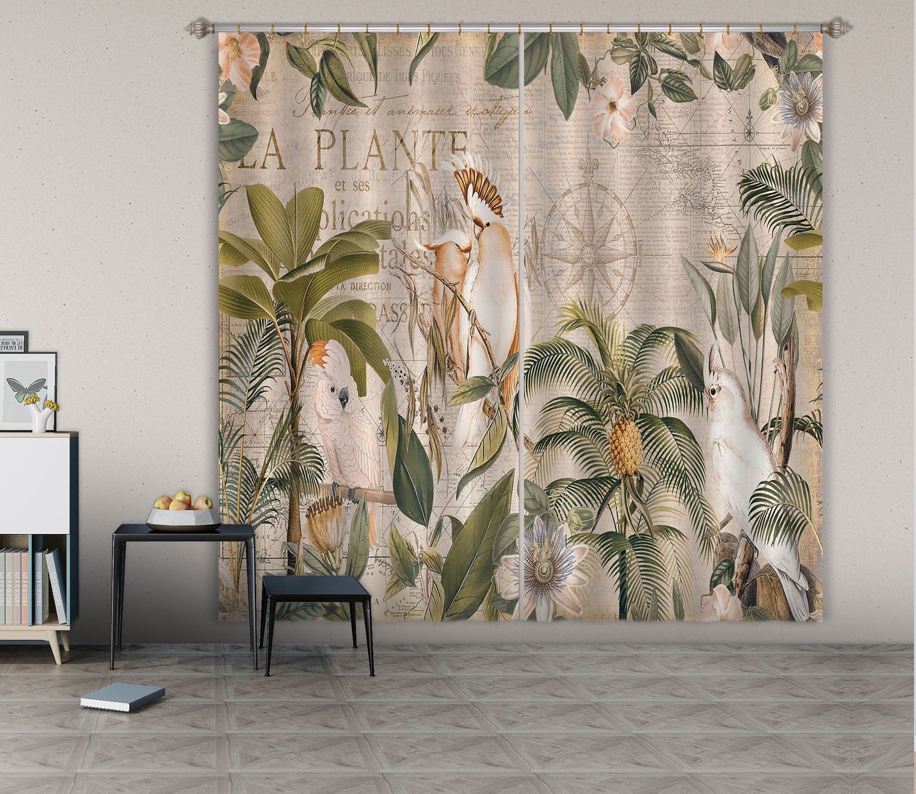 3D Bird Forest 083 Andrea haase Curtain Curtains Drapes Curtains AJ Creativity Home 