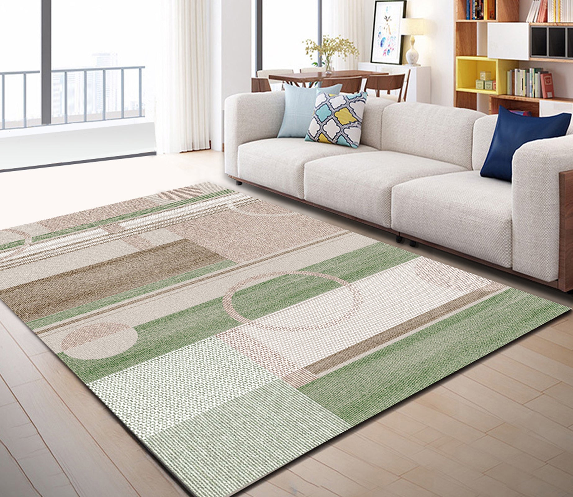 3D Color Pattern WG437 Non Slip Rug Mat Mat AJ Creativity Home 