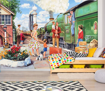3D The Train Driver 1068 Trevor Mitchell Wall Mural Wall Murals Wallpaper AJ Wallpaper 2 
