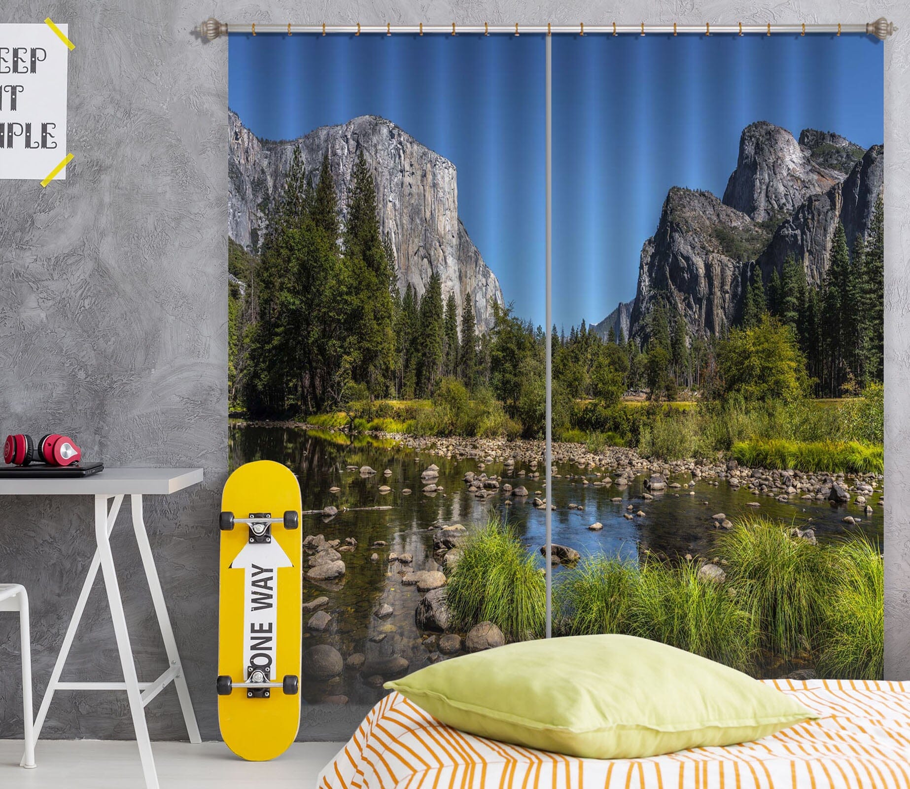 3D Forest Lake 188 Marco Carmassi Curtain Curtains Drapes Curtains AJ Creativity Home 
