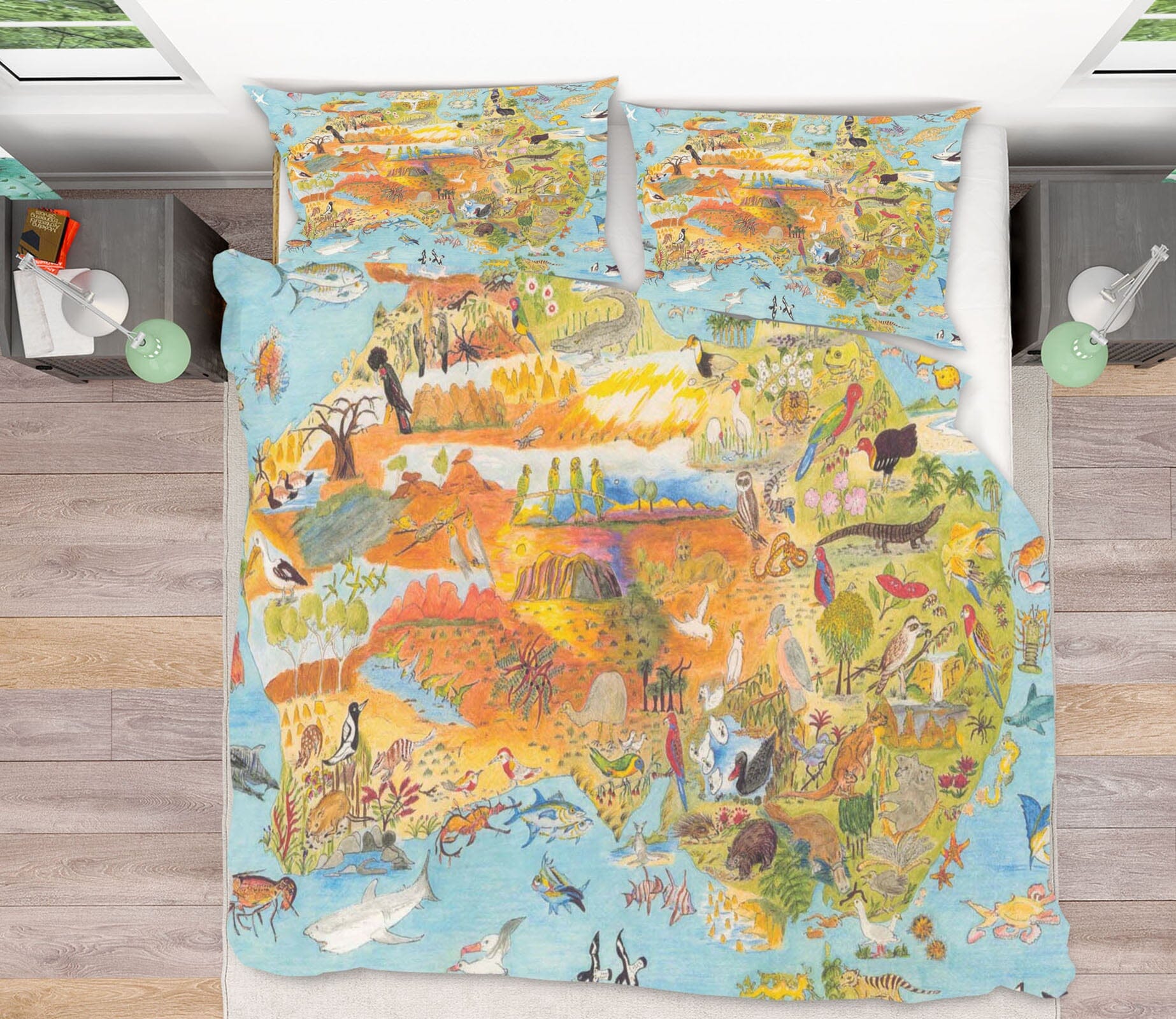 3D Animal World 022 Michael Sewell Bedding Bed Pillowcases Quilt Quiet Covers AJ Creativity Home 
