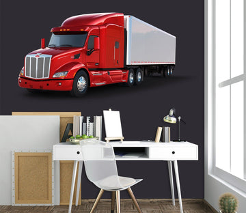 3D Tractor Red 0024 Vehicles Wallpaper AJ Wallpaper 