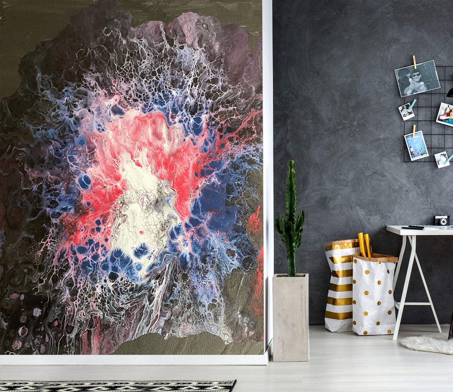 3D Color Texture 40042 Valerie Latrice Wall Mural Wall Murals