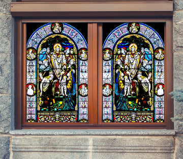 3D Angel Leader 161 Window Film Print Sticker Cling Stained Glass UV Block