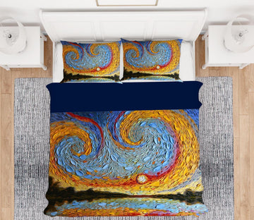 3D Peach Heart Shell 2116 Dena Tollefson bedding Bed Pillowcases Quilt Quiet Covers AJ Creativity Home 