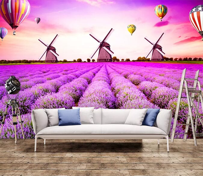 3D Lavender World 1929 Wall Murals Wallpaper AJ Wallpaper 2 