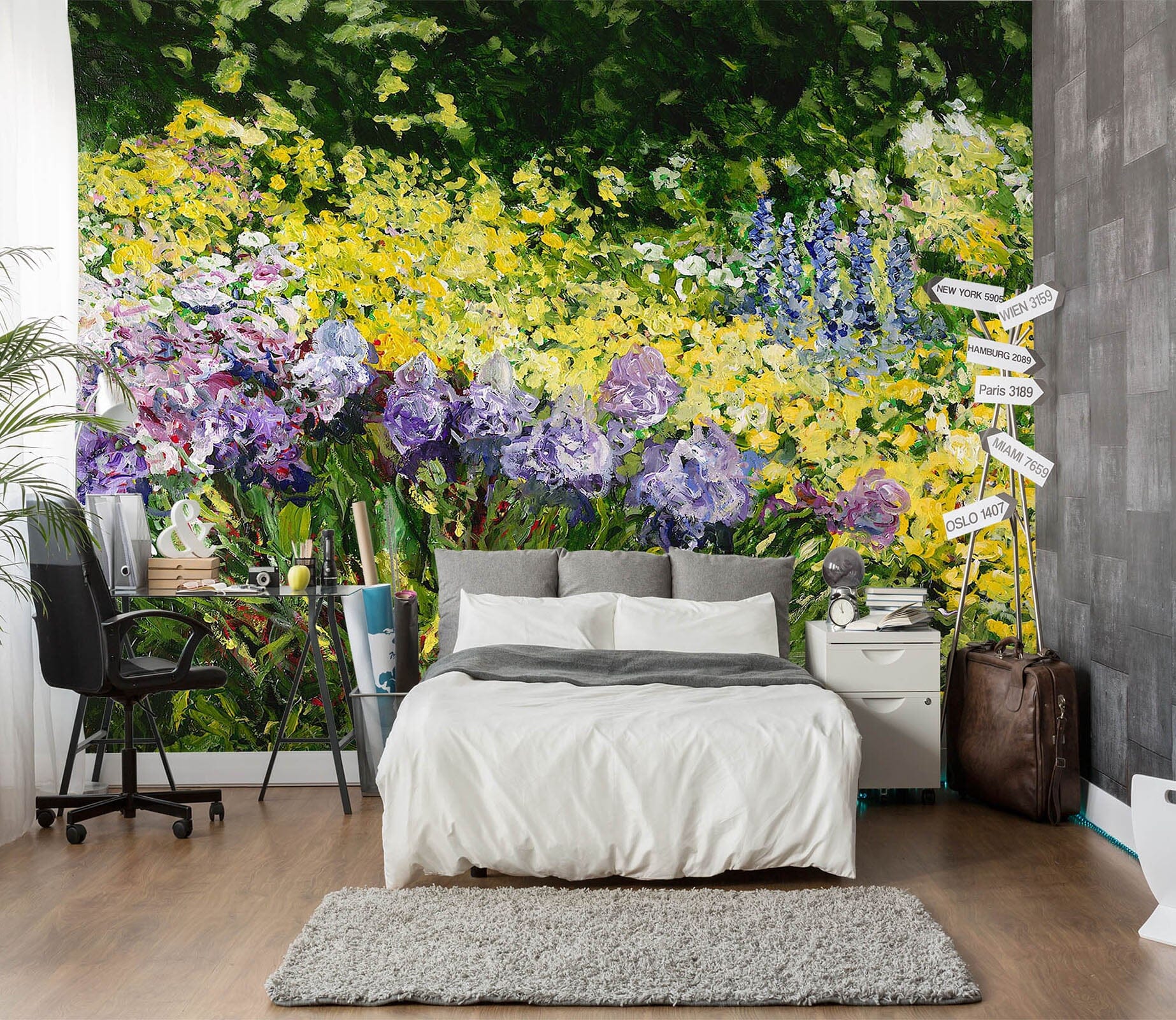 3D Summer Flowers 113 Allan P. Friedlander Wall Mural Wall Murals Wallpaper AJ Wallpaper 2 
