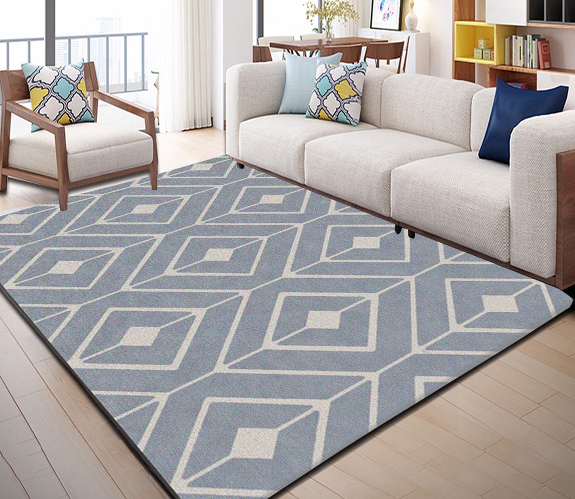 3D Golden Diamond WG068 Non Slip Rug Mat Mat AJ Creativity Home 