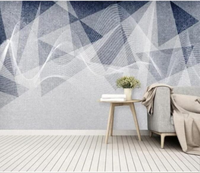 3D White Triangle 2249 Wall Murals Wallpaper AJ Wallpaper 2 