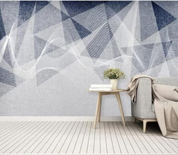 3D White Triangle 2249 Wall Murals