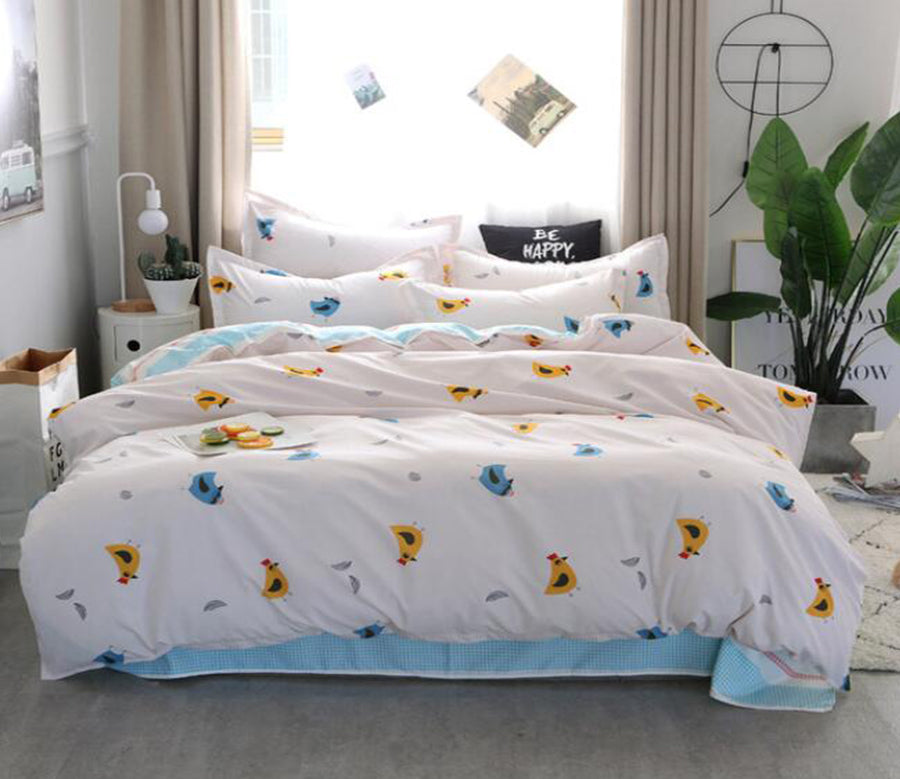 3D Chick Pattern 13074 Bed Pillowcases Quilt