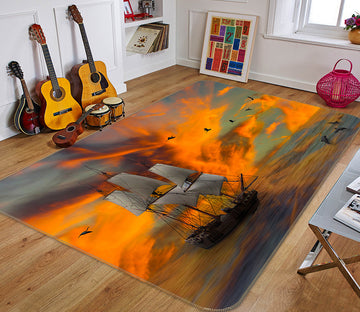 3D Sailboat 36201 Non Slip Rug Mat