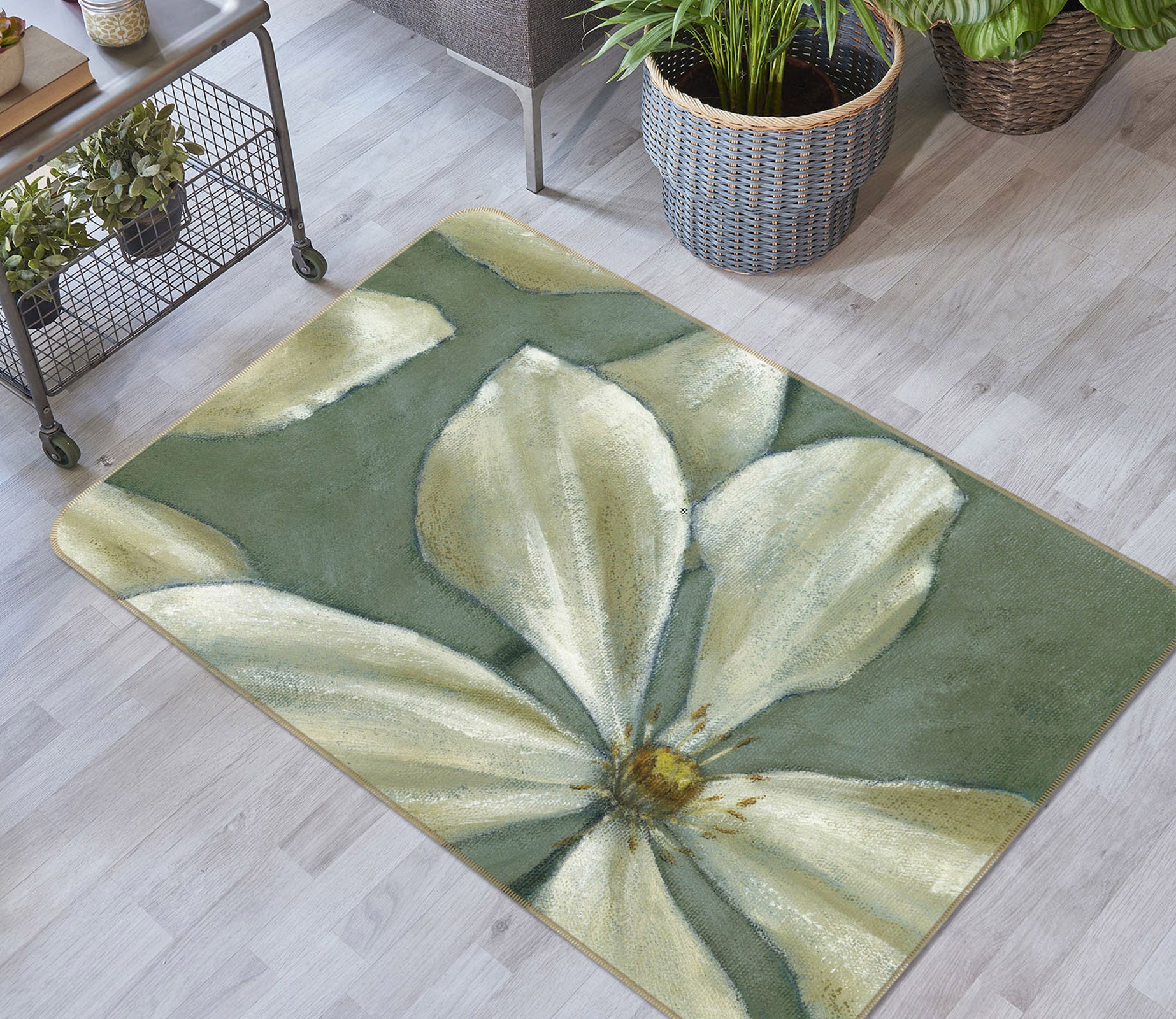 3D Flower 32024 Non Slip Rug Mat