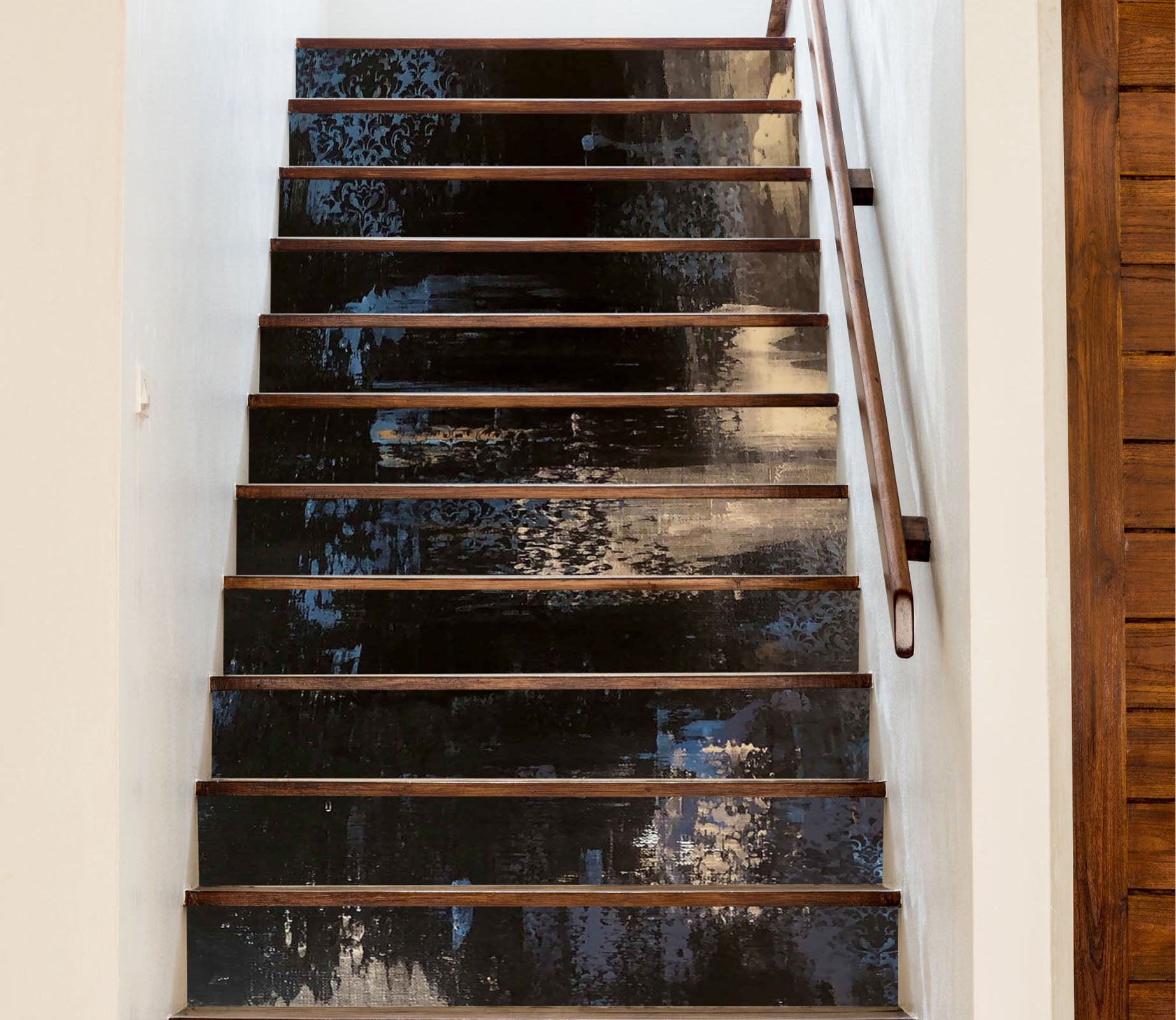 3D Ink Wash Painting 826 Skromova Marina Stair Risers