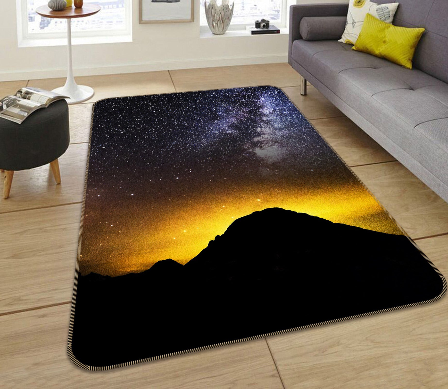 3D Mountains 65068 Non Slip Rug Mat
