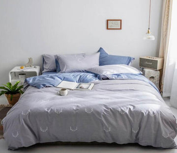 3D Gray 5106 Bed Pillowcases Quilt