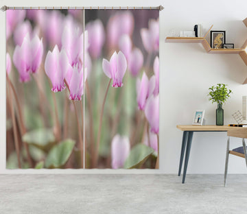 3D Purple Flower 6518 Assaf Frank Curtain Curtains Drapes