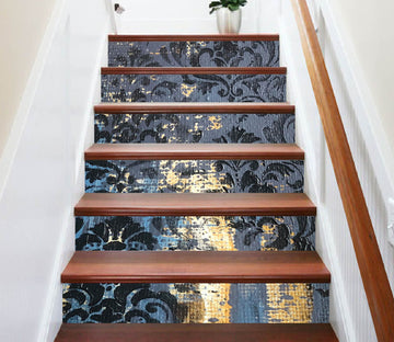 3D Black Pattern 829 Skromova Marina Stair Risers
