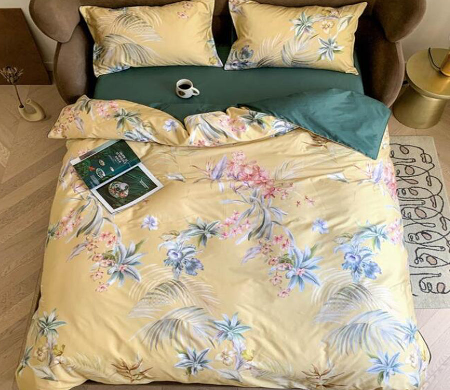 3D Lily Flower 7124 Bed Pillowcases Quilt